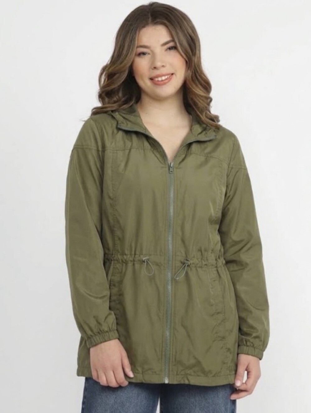 Old Navy Active Lightweight Hooded Rain Jacket/Windbreaker